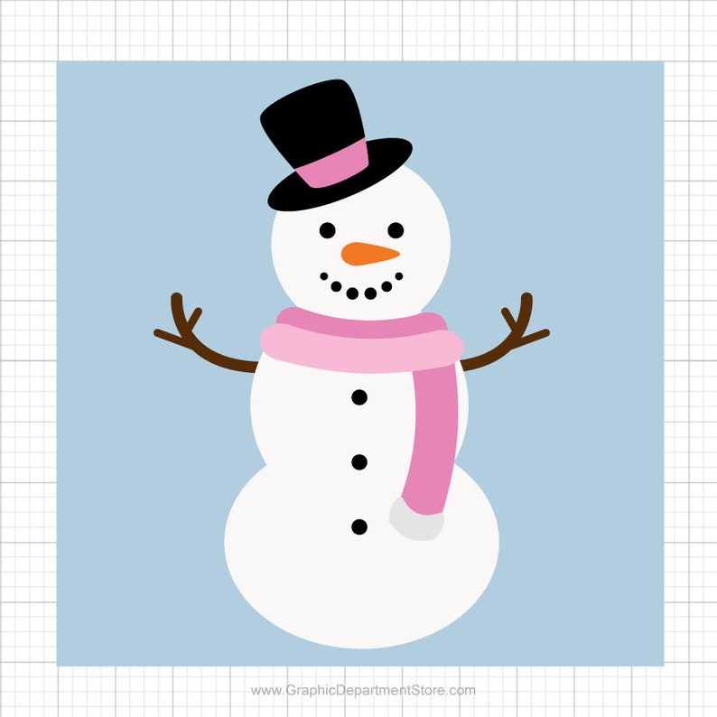 Download Snowman Svg Christmas Svg Snowman Clipart Snow Svg Winter | Etsy