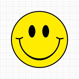 Smiley Face SVG Files for Cricut | Digital Download | DIY Craft SVGs,  Crafts, Silhouette | Instant Download Cut Files