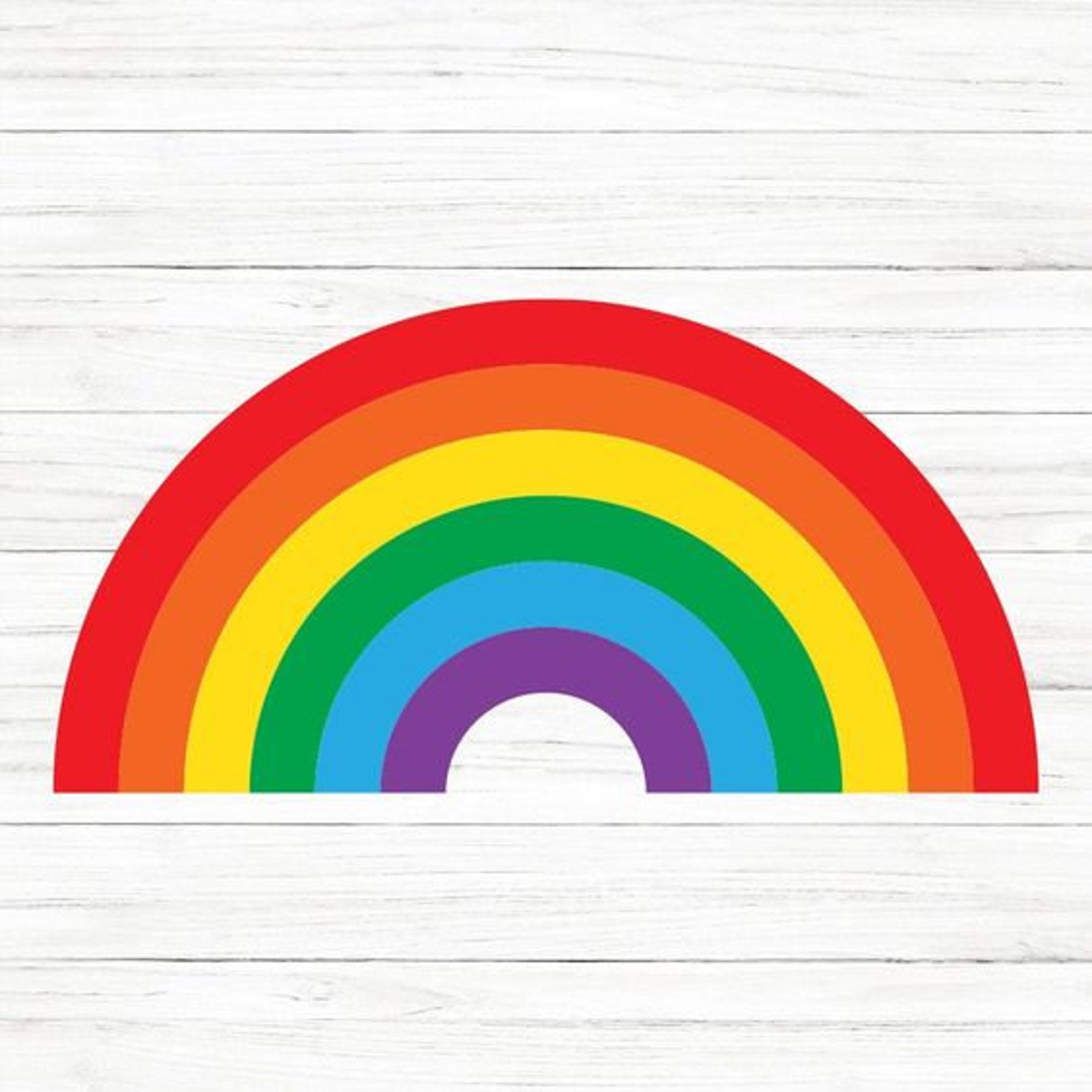 COMMERCIAL USE Rainbow Svg Rainbow Clipart Silhouette Cut | Etsy
