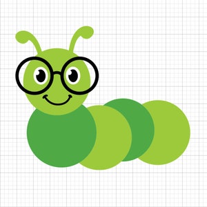 Bookworm SVG Files for Cricut | Digital Download | DIY Craft SVGs,  Crafts, Silhouette | Instant Download Cut Files