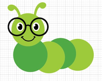 Bookworm Svg, archivos svg, archivos svg para cricut, svg cricut, imágenes svg, diseños svg, imágenes prediseñadas, svg, Descarga digital, Silueta Svg