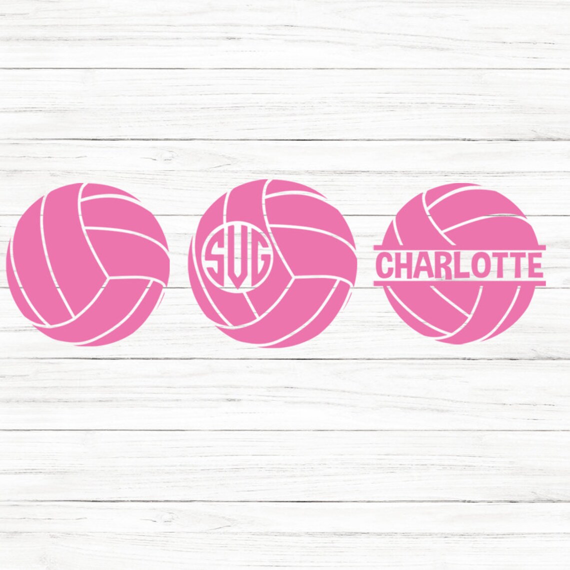 Download Digital Cut File Volleyball SVG Volleyball Monogram Svg Cut | Etsy