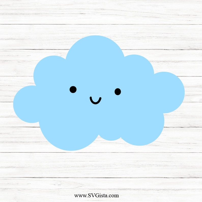 Cloud Svg, svg files, svg files for cricut, svg cricut, svg images, svg designs, Cut Files Cricut, Digital Download, Silhouette Svg image 2