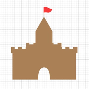 Sand Castle SVG Files for Cricut | Digital Download | DIY Craft SVGs, Crafts, Silhouette | Instant Download Cut Files