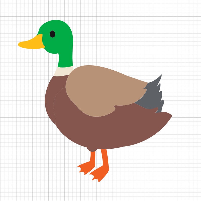 Duck Svg, svg files, svg files for cricut, svg cricut, svg images, svg designs, Cut Files Cricut, Digital Download, Silhouette Svg image 1