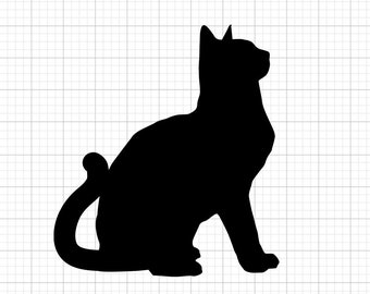 Cat Svg, archivos svg, archivos svg para cricut, svg cricut, imágenes svg, diseños svg, Cortar archivos Cricut, Descarga digital, Silhouette Svg