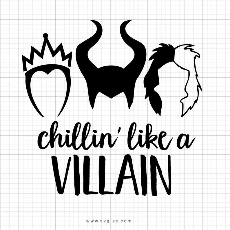 Download Chillin Like A Villain Svg SVG Halloween SVG Halloween | Etsy