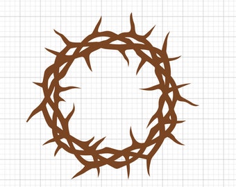 Crown Of Thorns Svg, svg files, svg files for cricut,  svg cricut, svg images,  svg designs, clipart, Digital Download, Silhouette Svg