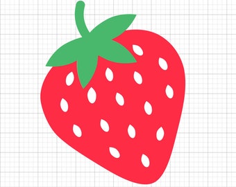 Strawberry Svg, svg files, svg files for cricut,  svg cricut, svg images,  svg designs, clipart, svg, Digital Download, Silhouette Svg