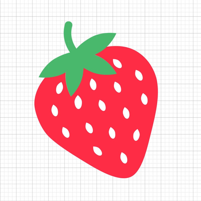 Strawberry Svg, svg files, svg files for cricut, svg cricut, svg images, svg designs, clipart, svg, Digital Download, Silhouette Svg image 1
