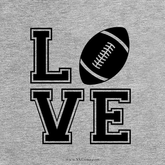 Football Love Svg Football Svg Love Football Svg Football Etsy