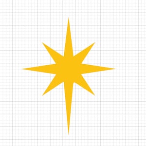 Cricut用クリスマススターSVGファイル | デジタルダウンロード | シャツ、クラフト、シルエット用SVGデザイン | カットファイルの即時ダウンロード