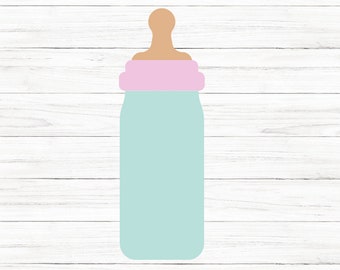 Baby Bottle SVG, Cricut Cut File, Crafting Design (Digital Download)