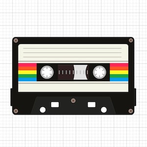 Cassette Tape Svg, svg files, svg files for cricut,  svg cricut, svg images,  svg designs, clipart, Digital Download, Silhouette Svg