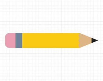 Potlood-svg-bestand voor Cricut | Directe digitale download (ambachten)