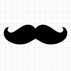 Moustache Svg, svg files, svg files for cricut, svg cricut, svg images, svg designs, clipart, svg, Digital Download, Silhouette Svg image 1