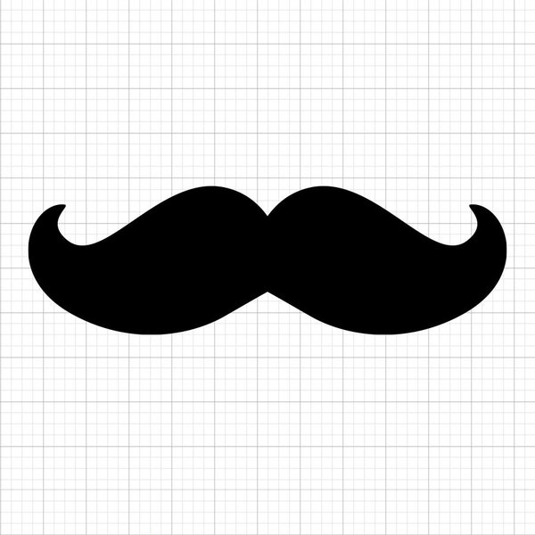 Moustache Svg Cricut fichiers Svg chemise Silhouette Svg pour Cricut téléchargement immédiat Svg, Clipart, clipart