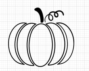 Pumpkin Outline SVG Files for Cricut | Digital Download | DIY Craft SVGs,  Crafts, Silhouette | Instant Download Cut Files