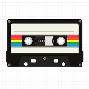 Cassette Tape Svg, svg files, svg files for cricut, svg cricut, svg images, svg designs, clipart, Digital Download