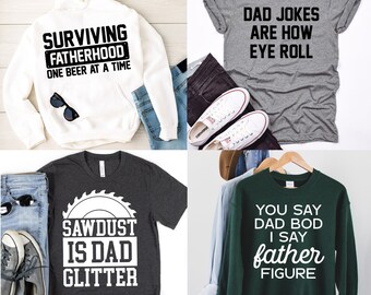 NEW - COMMERCIAL USE! 1 - Dad svg Bundle, Shirt Designs, Shirt svg, Funny Quote Bundle, Funny Slogan, Printable, Silhouette, svg