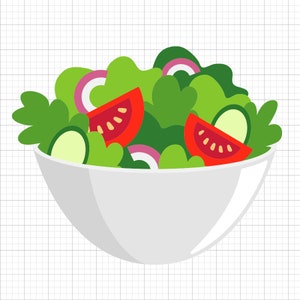 Salad SVG Files for Cricut | Digital Download | DIY Craft SVGs,  Crafts, Silhouette | Instant Download Cut Files