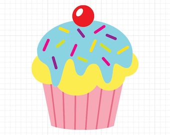 Cupcake SVG Cut Files for Cricut | Crafting (Digital Download)