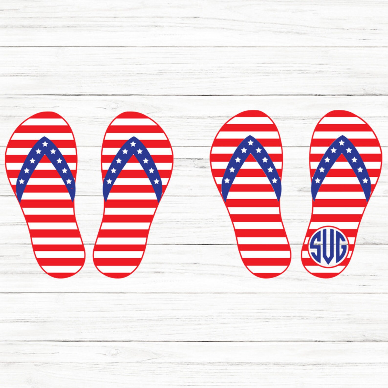 Flag Flip Flops July 4th Flip Flops America Svg July 4th | Etsy