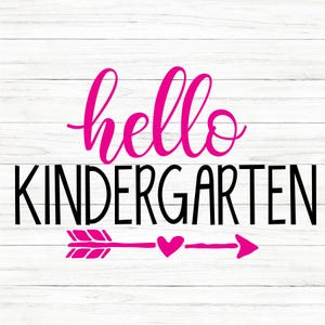 Hello Kindergarten SVG, Kindergarten Shirt SVG, Kindergarten, svg file, svg file for cricut, svg cricut, svg images, svg, Digital Download