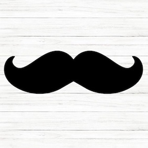 Moustache Svg, svg files, svg files for cricut, svg cricut, svg images, svg designs, clipart, svg, Digital Download, Silhouette Svg image 2