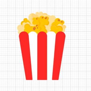 Popcorn SVG Files for Cricut | Digital Download | DIY Craft SVGs,  Crafts, Silhouette | Instant Download Cut Files