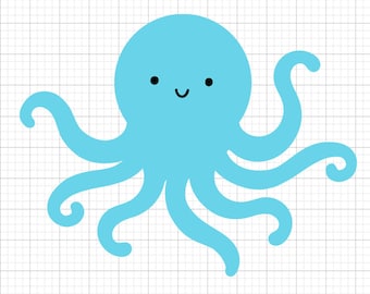 Octopus SVG Files for Cricut | Digital Download | SVG Designs for Shirts, Crafts, Silhouette | Instant Download Cut Files