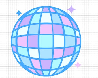 Mirror Ball Svg, archivos svg, archivos svg para cricut, svg cricut, imágenes svg, diseños svg, imágenes prediseñadas, svg, Descarga digital, Silueta Svg