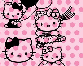 Vinyl Decal Sticker Hello Kitty Sanrio Kuromi Car Car Truck Window JDM Fun 7" 