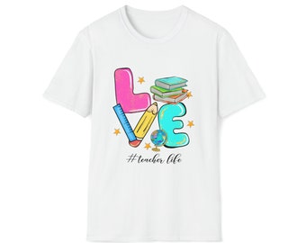 Tee-shirt amour de la vie de professeur