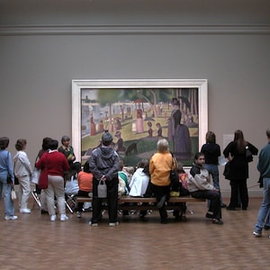 Sunday in the Park in the Museum Art Institute of Chicago Museum visitors Photograph Birthday Gift Wall Art