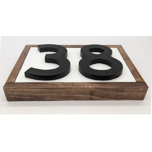 3D Address Sign Wood Address Number Sign House Number image 7