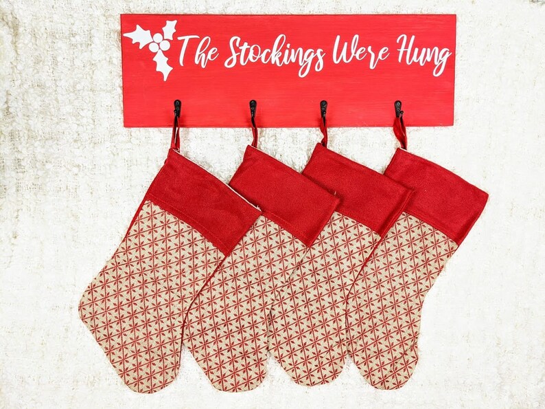 Stockings Were Hung Christmas Stocking Holder Christmas Etsy