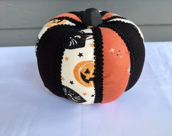 Pumpkin, halloween pumpkin, tiered tray decor, halloween wreath accent, fall decor, primitive pumpkin, front porch decor,