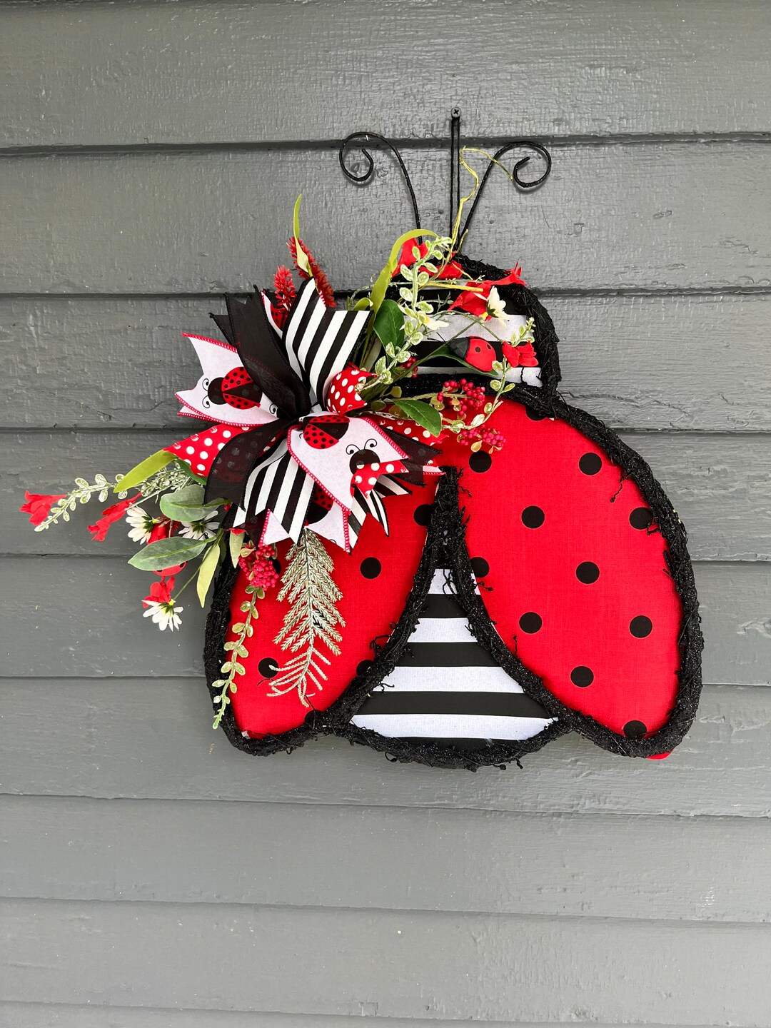 Everyday Welcome Door Hanger Ladybug Door Hanger Welcome - Etsy