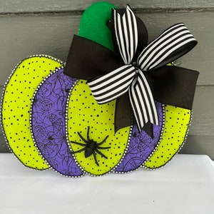 Halloween pumpkin wreath attachment, wreath attachment, glam  pumpkin, Halloween  wreath, fall  wreath,