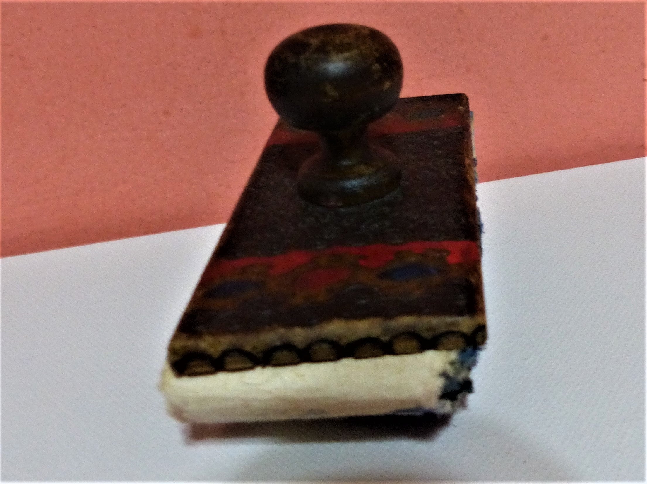 Vintage Desk Blotter Rocking Ink Blotter Hand Carved Etsy