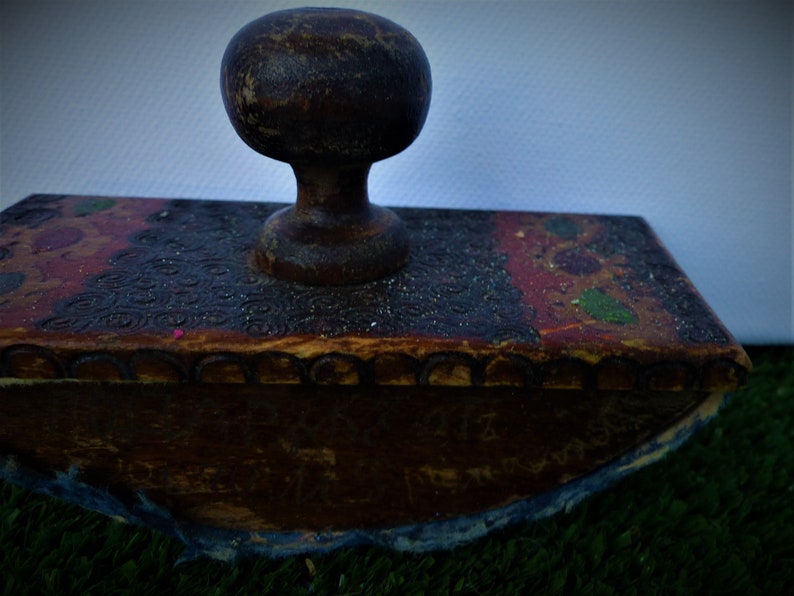 Vintage Desk Blotter Rocking Ink Blotter Hand Carved Etsy