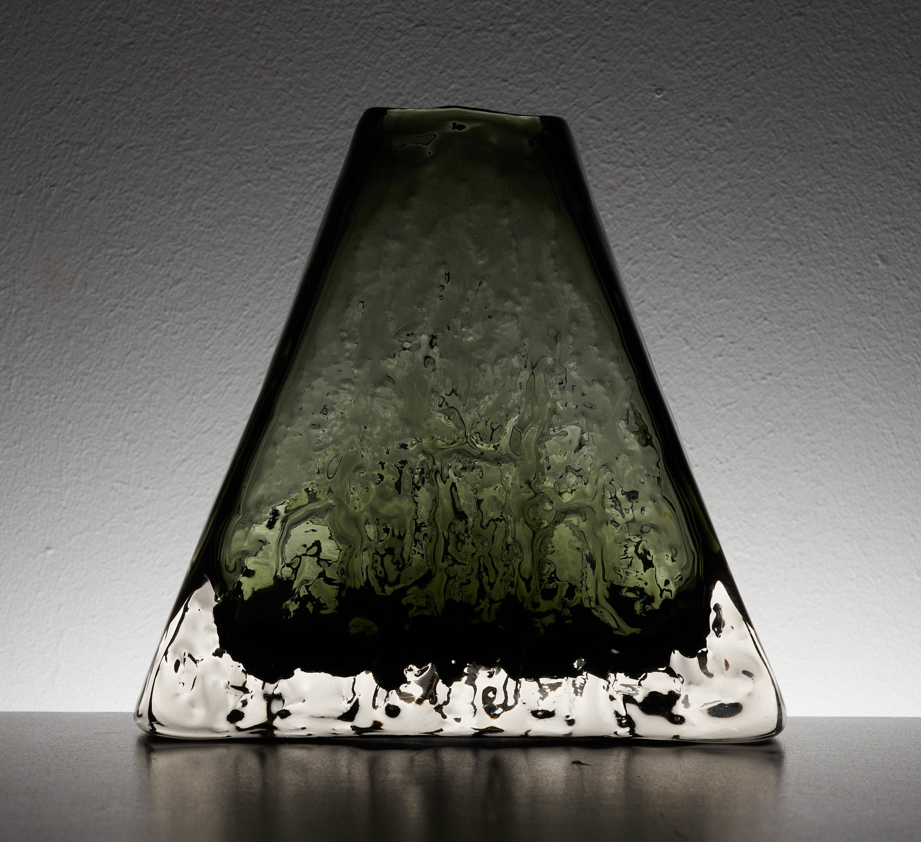 Whitefriars Textured Willow Pyramid Vase Pattern no 9674 Etsy