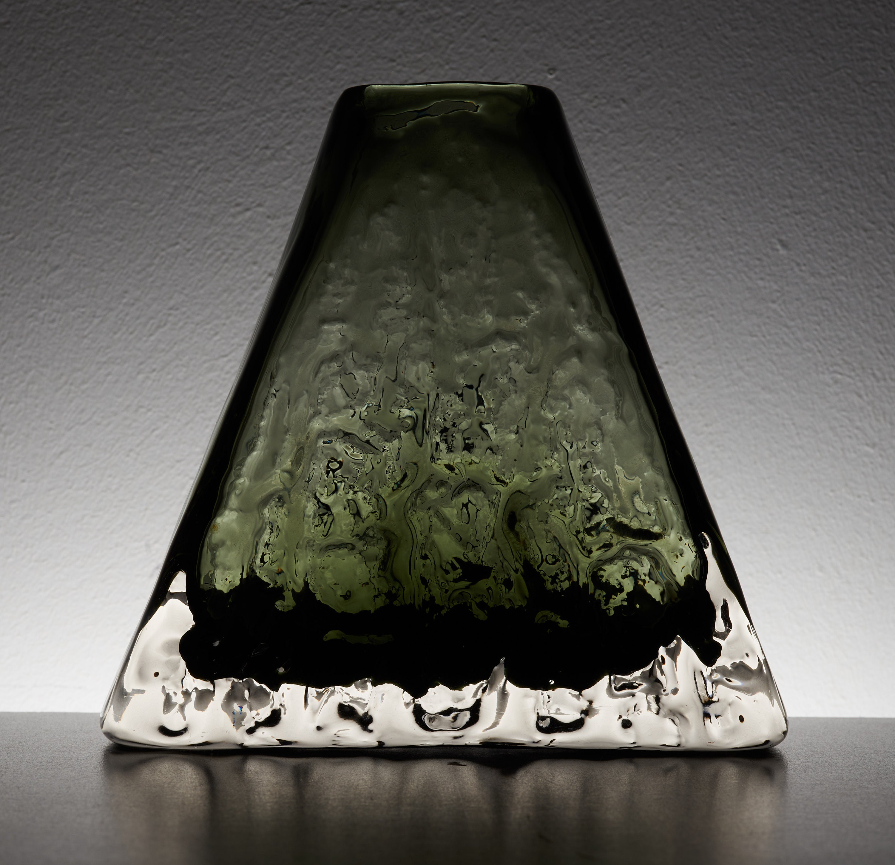 Whitefriars Textured Willow Pyramid Vase Pattern no 9674 Etsy