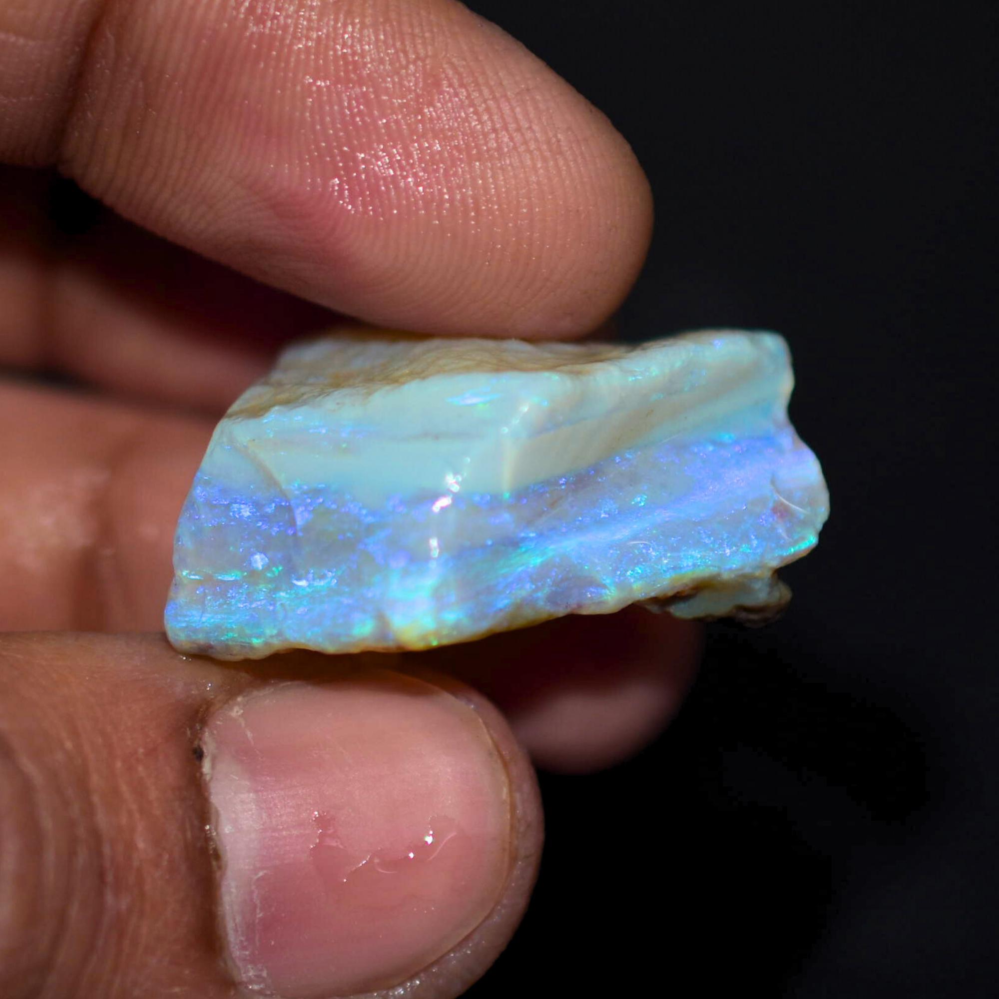 Raw Shape Australian Opal Rough Coober Pedy Opal Rough Raw Shape Natural Top ...