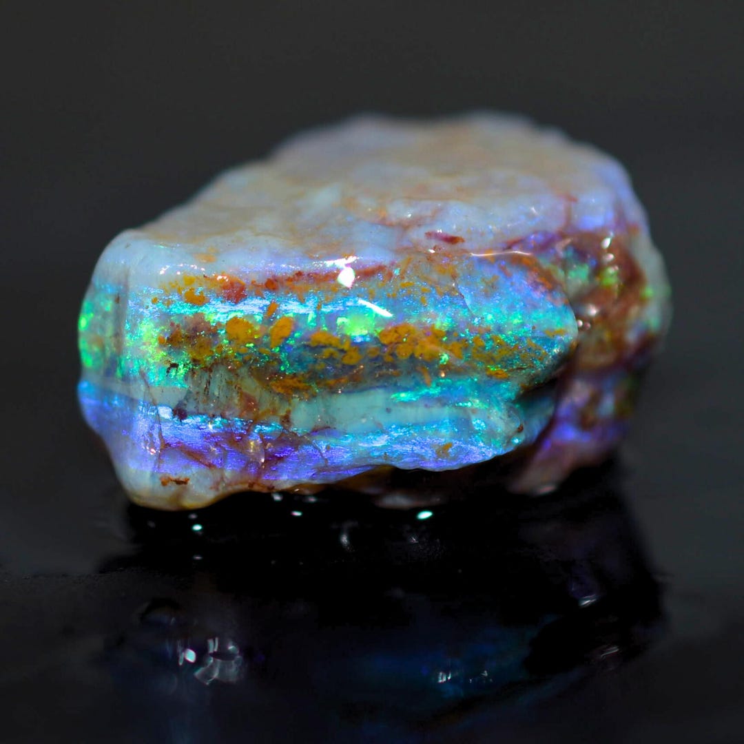 Raw Shape Australian Opal Rough Coober Pedy Opal Rough Raw Shape Natural Top ...