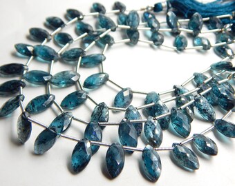 Moss Kyanite Marquise Shape Faceted Beads Brioletter 6x12.MM Approx Natural 8" Inches Top Quality Wholesaler Price.
