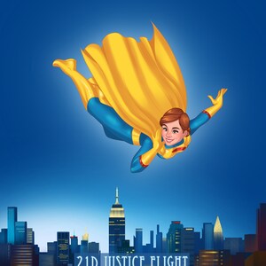 Superhero personalized portrait from photo | Cartoon portrait | Family Portrait Painting | Commission digital art