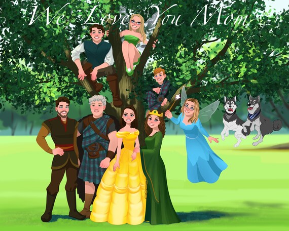 Personalized family tree Family tree printable Custom family | Etsy
