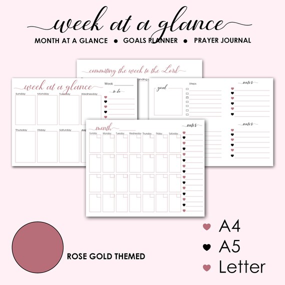 Christian Planner with Weekly Planner and Monthly planner in | Etsy
